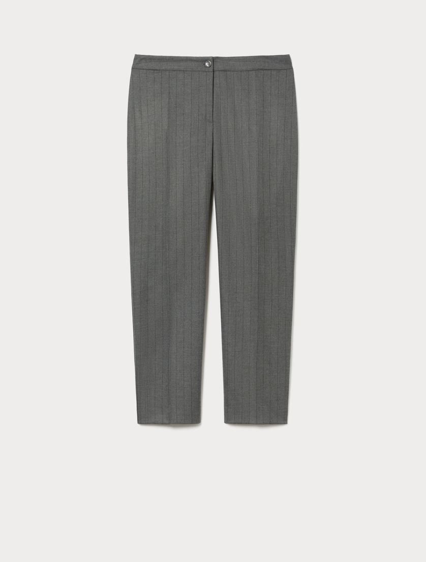 Pantaloni slim in twill - GRIGIO MEDIO - Marina Rinaldi