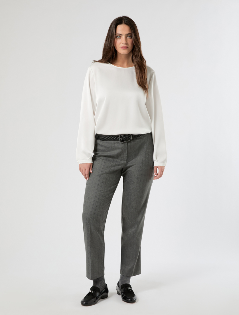 Pantaloni slim in twill - Marina Rinaldi