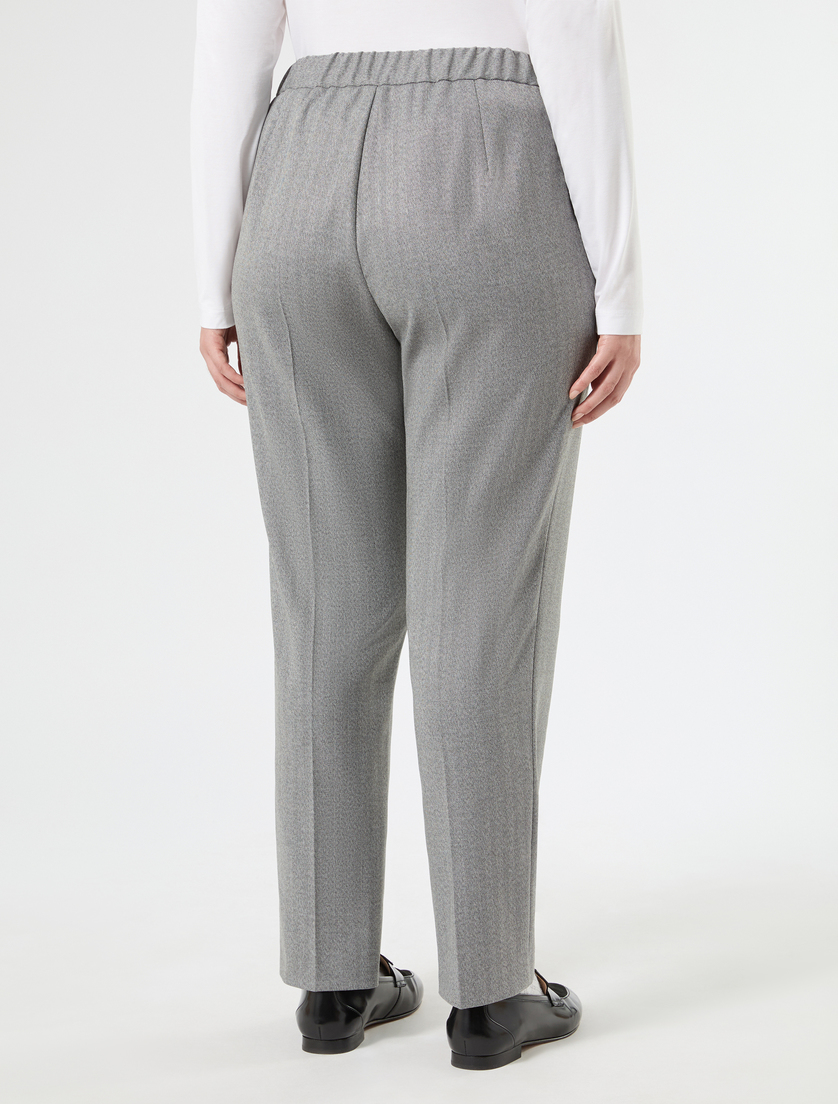 Pantaloni slim in twill - GRIGIO CHIARO - Marina Rinaldi - 4