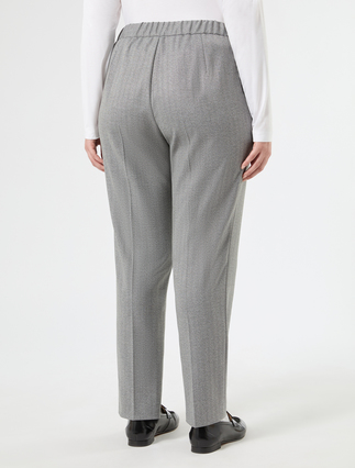 Pantaloni slim in twill - GRIGIO CHIARO - Marina Rinaldi - 4