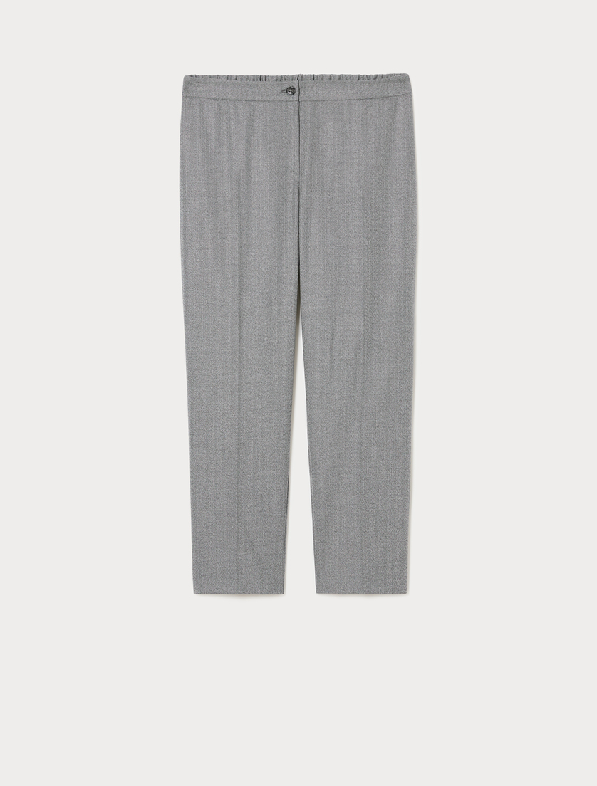 Pantaloni slim in twill - GRIGIO CHIARO - Marina Rinaldi