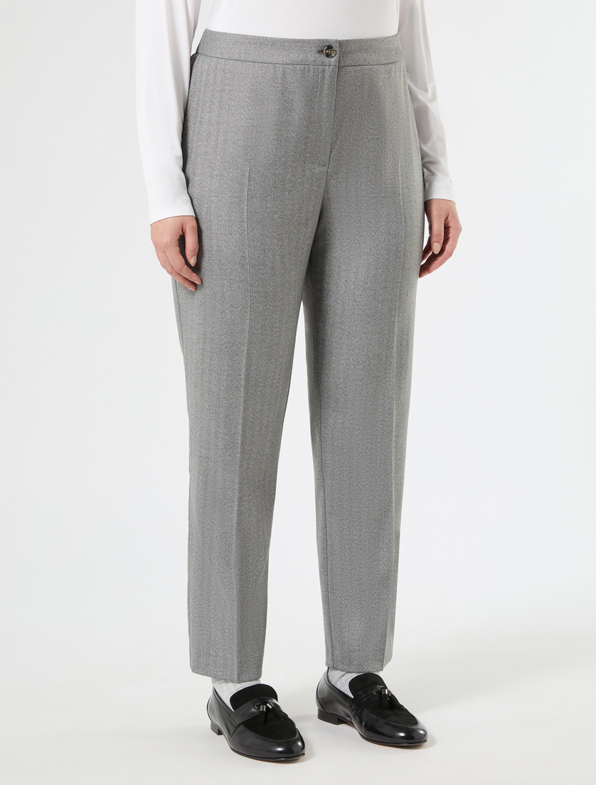 Pantaloni slim in twill - GRIGIO CHIARO - Marina Rinaldi - 3