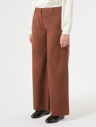 Pantaloni wide leg in cotone - TERRA - Marina Rinaldi - 3