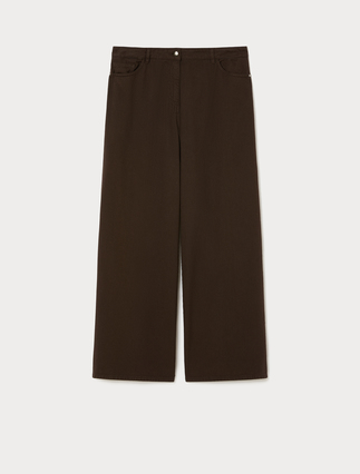 Pantaloni wide leg in cotone - Marina Rinaldi