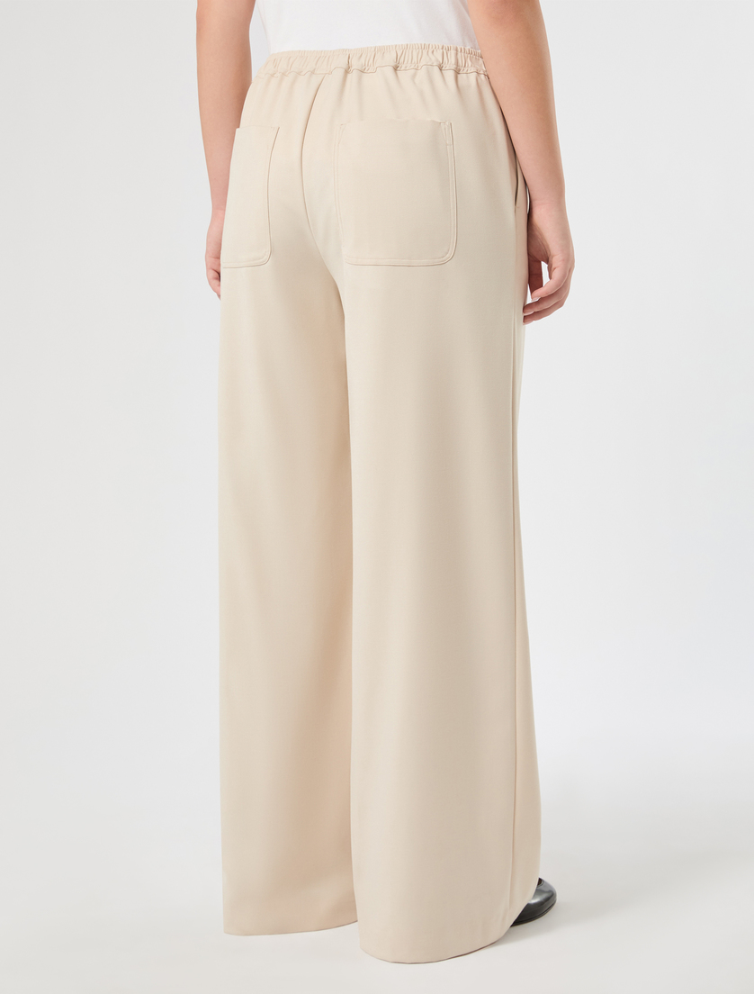 Pantaloni a palazzo in twill - ALBINO - Marina Rinaldi - 4