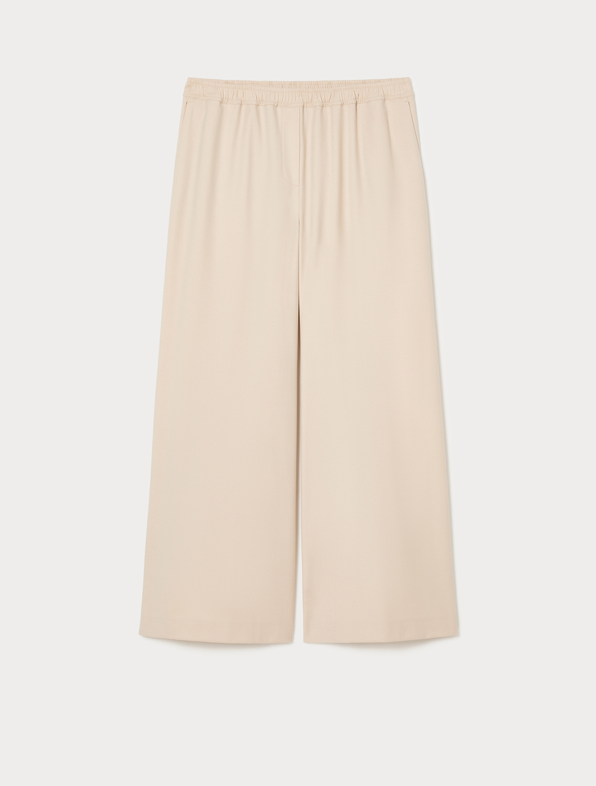 Pantaloni a palazzo in twill - ALBINO - Marina Rinaldi