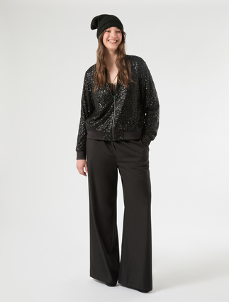 Pantaloni a palazzo in twill - Marina Rinaldi