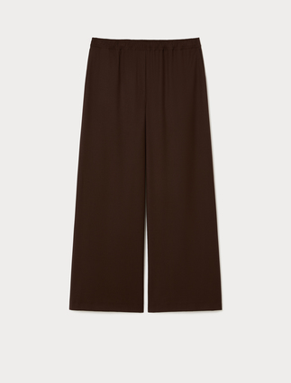 Twill palazzo trousers - COCOA - Marina Rinaldi - 1