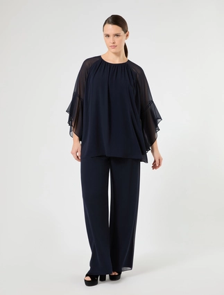 Georgette trousers - Marina Rinaldi