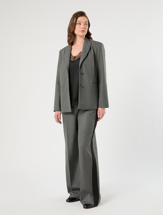 Pantaloni a palazzo in twill - Marina Rinaldi