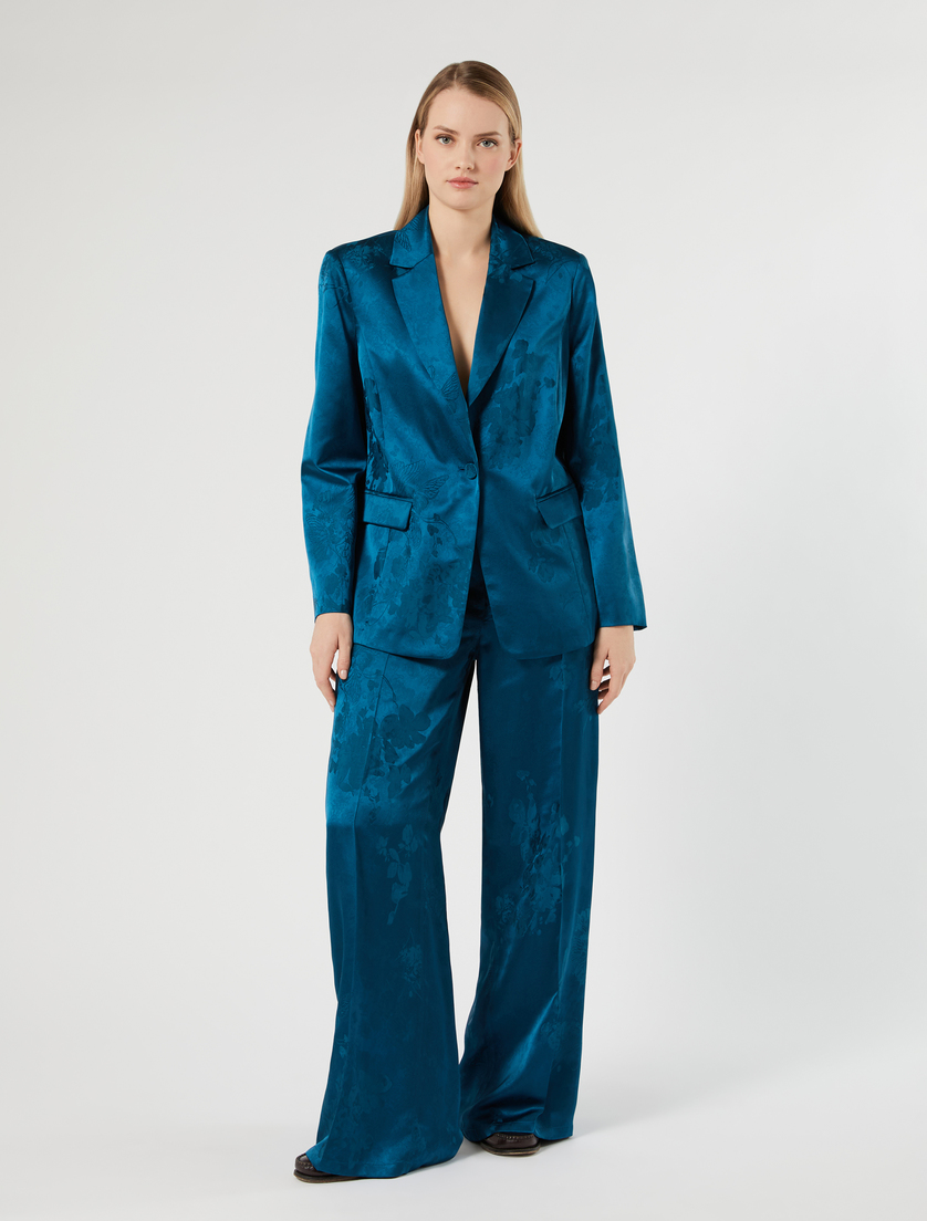 Jacquard palazzo trousers - Marina Rinaldi