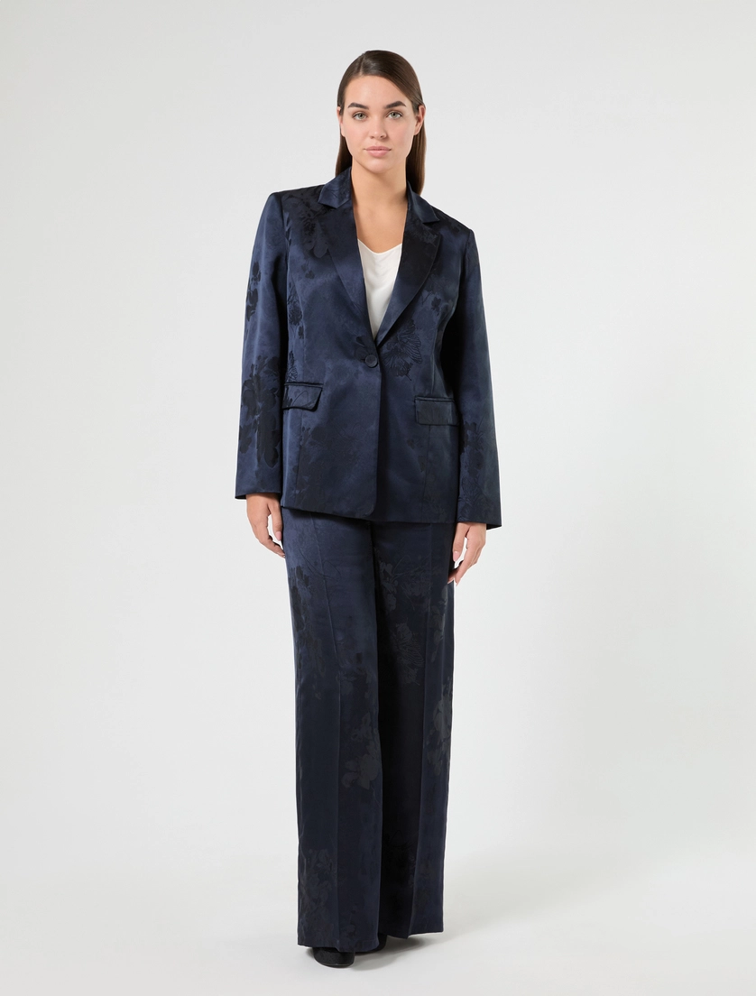 Jacquard palazzo trousers - Marina Rinaldi