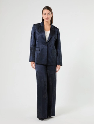 Jacquard palazzo trousers - Marina Rinaldi