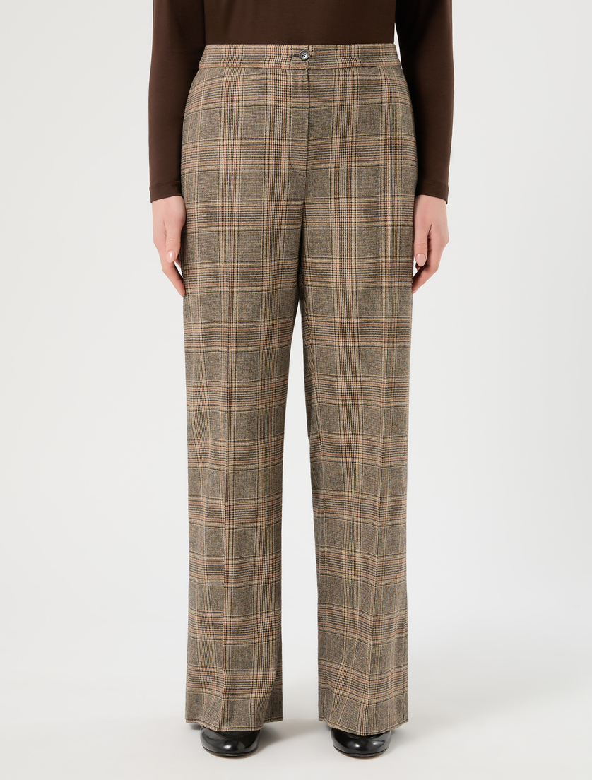 Twill palazzo trousers - COCOA - Marina Rinaldi - 3