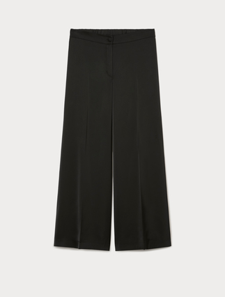Satin wide-leg trousers - Marina Rinaldi