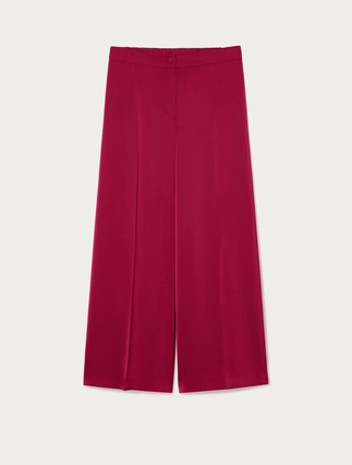 Satin wide-leg trousers - Marina Rinaldi