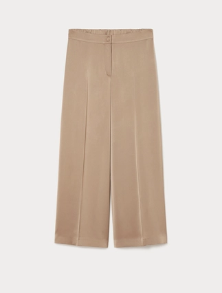 Satin wide-leg trousers - Marina Rinaldi