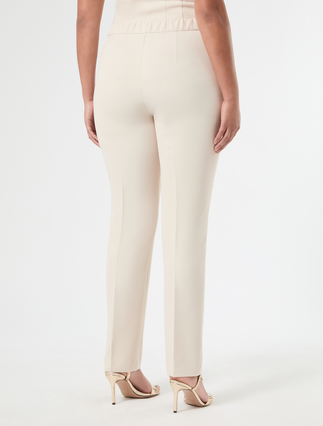 Pantaloni slim in tessuto diagonale - ALBINO - Marina Rinaldi - 4