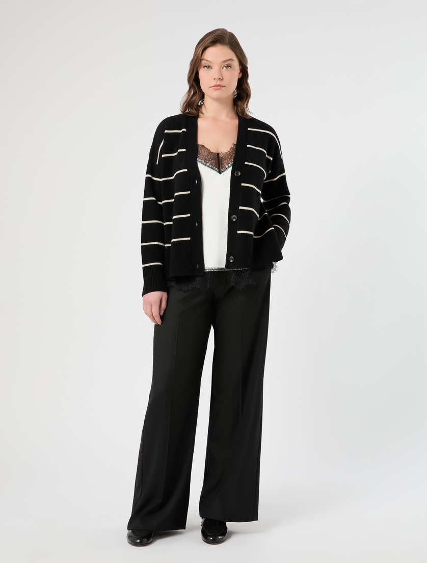 Top in satin e pizzo - Marina Rinaldi