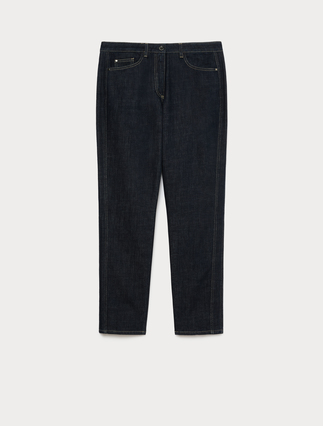 Slim-fit cotton denim jeans - Marina Rinaldi