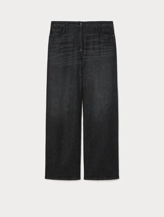 Jean palazzo en denim stretch - Marina Rinaldi