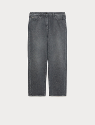 Tencel cotton barrel-leg jeans - Marina Rinaldi