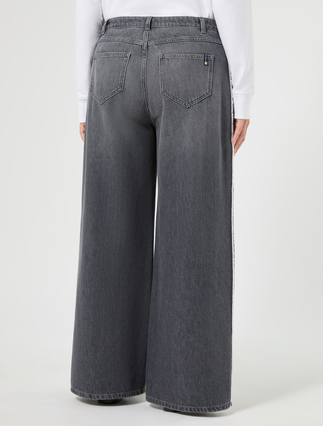 Tencel cotton denim jeans - DARK GREY - Marina Rinaldi - 4