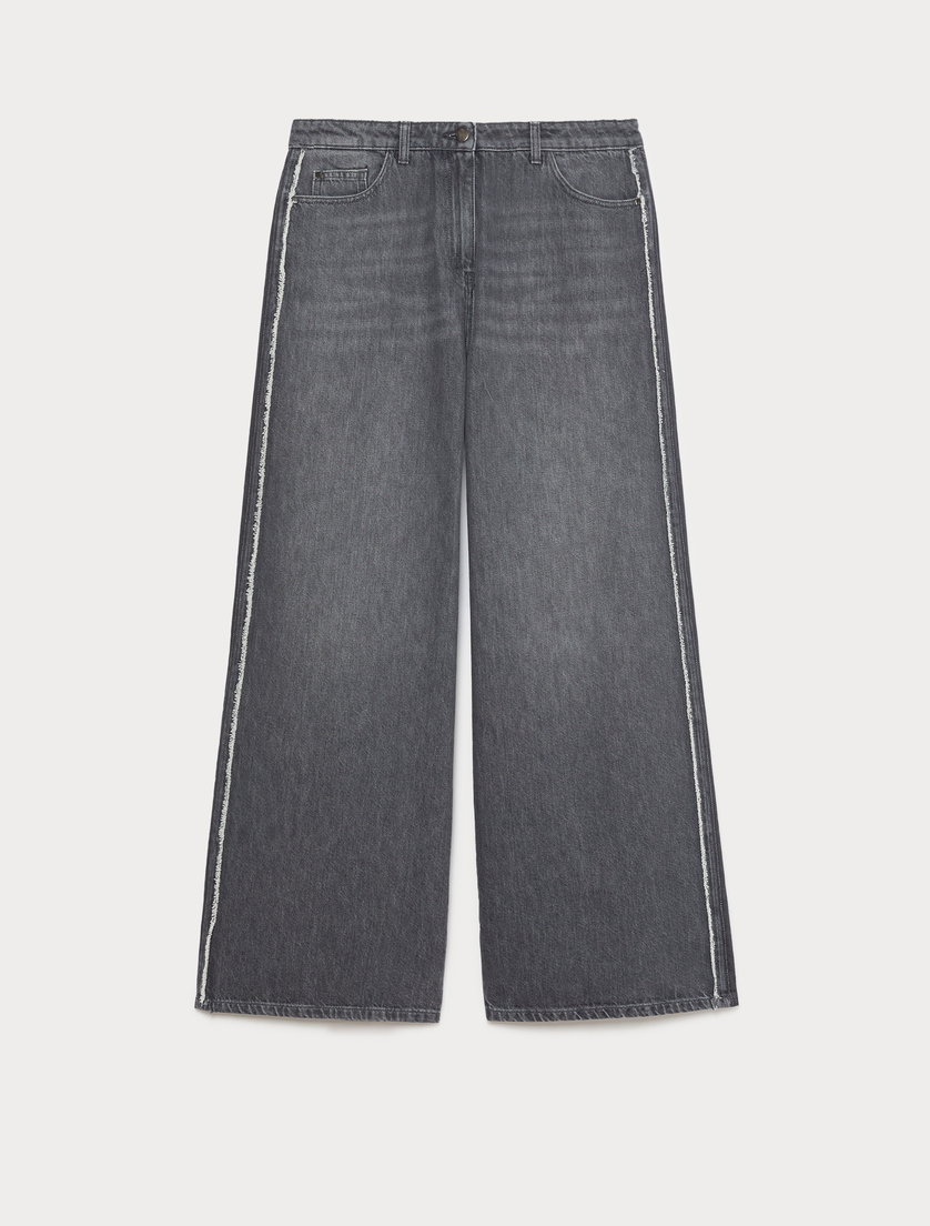 Tencel cotton denim jeans - DARK GREY - Marina Rinaldi