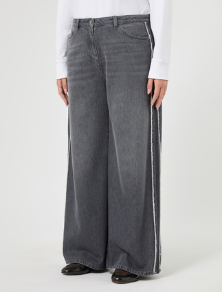 Tencel cotton denim jeans - DARK GREY