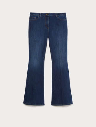 Stretch denim flared jeans - Marina Rinaldi