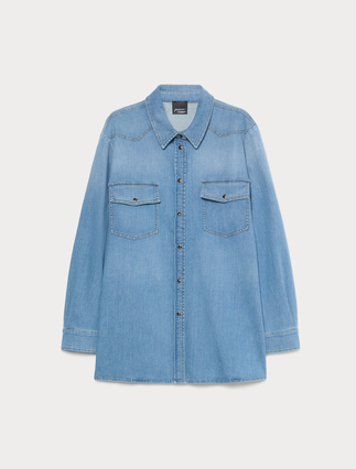Stretch denim tunic - Marina Rinaldi