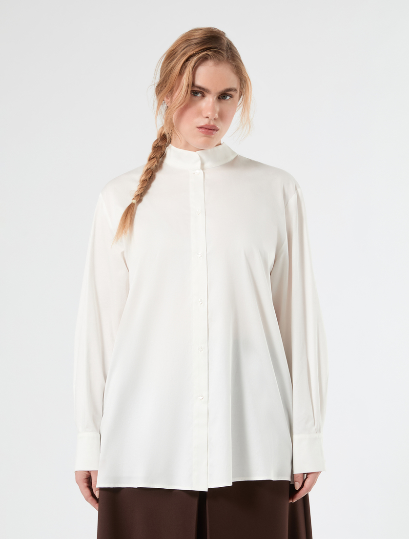 Satin shirt - WHITE - Marina Rinaldi - 5