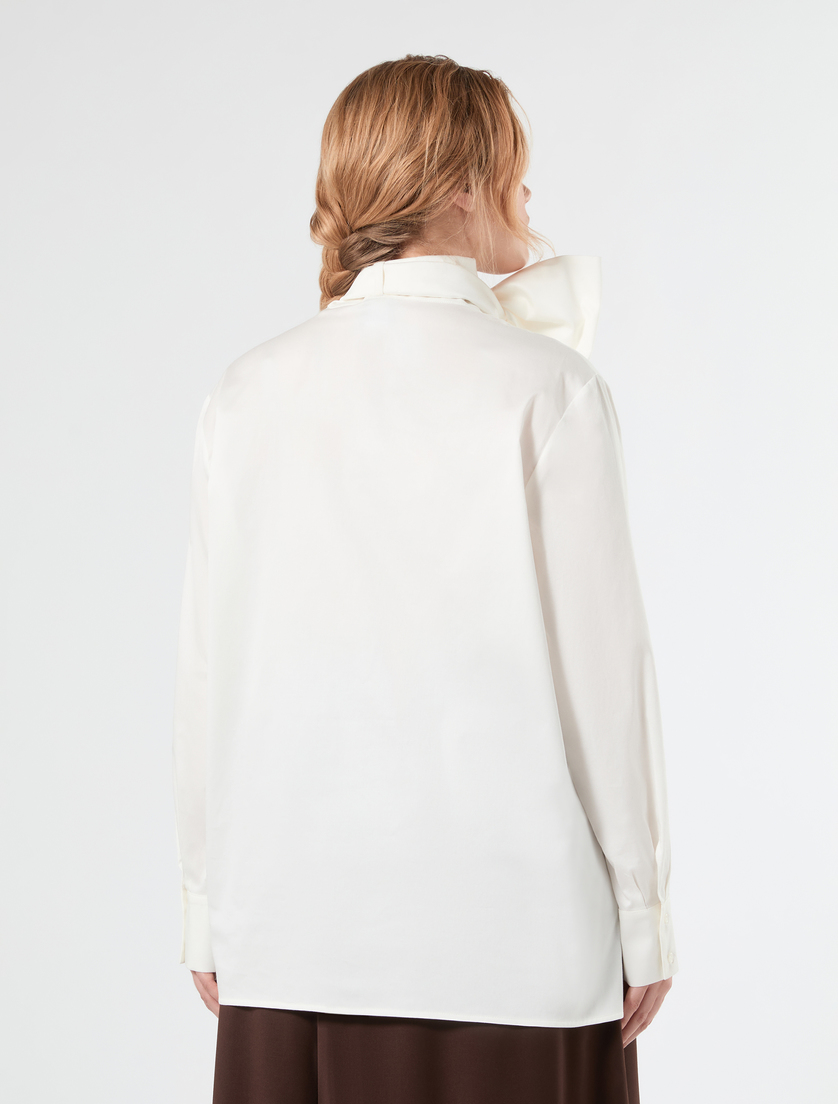 Satin shirt - WHITE - Marina Rinaldi - 4