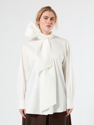 Satin shirt - WHITE - Marina Rinaldi - 3