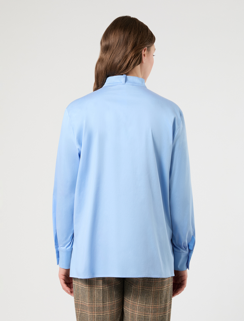 Satin shirt - LIGHT BLUE - Marina Rinaldi - 4