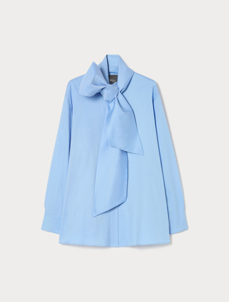 Satin shirt - LIGHT BLUE - Marina Rinaldi - 1