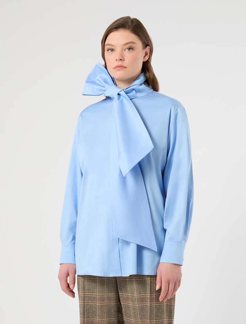 Satin shirt - LIGHT BLUE - Marina Rinaldi - 3