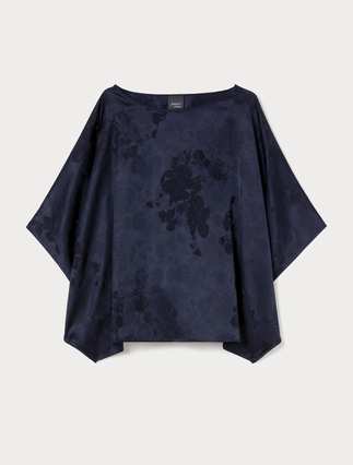 Jacquard poncho - Marina Rinaldi