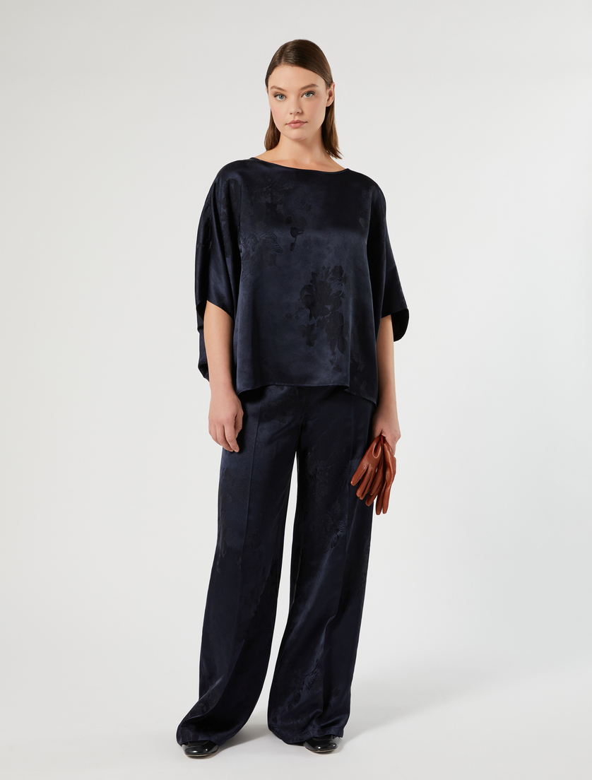 Jacquard poncho - Marina Rinaldi