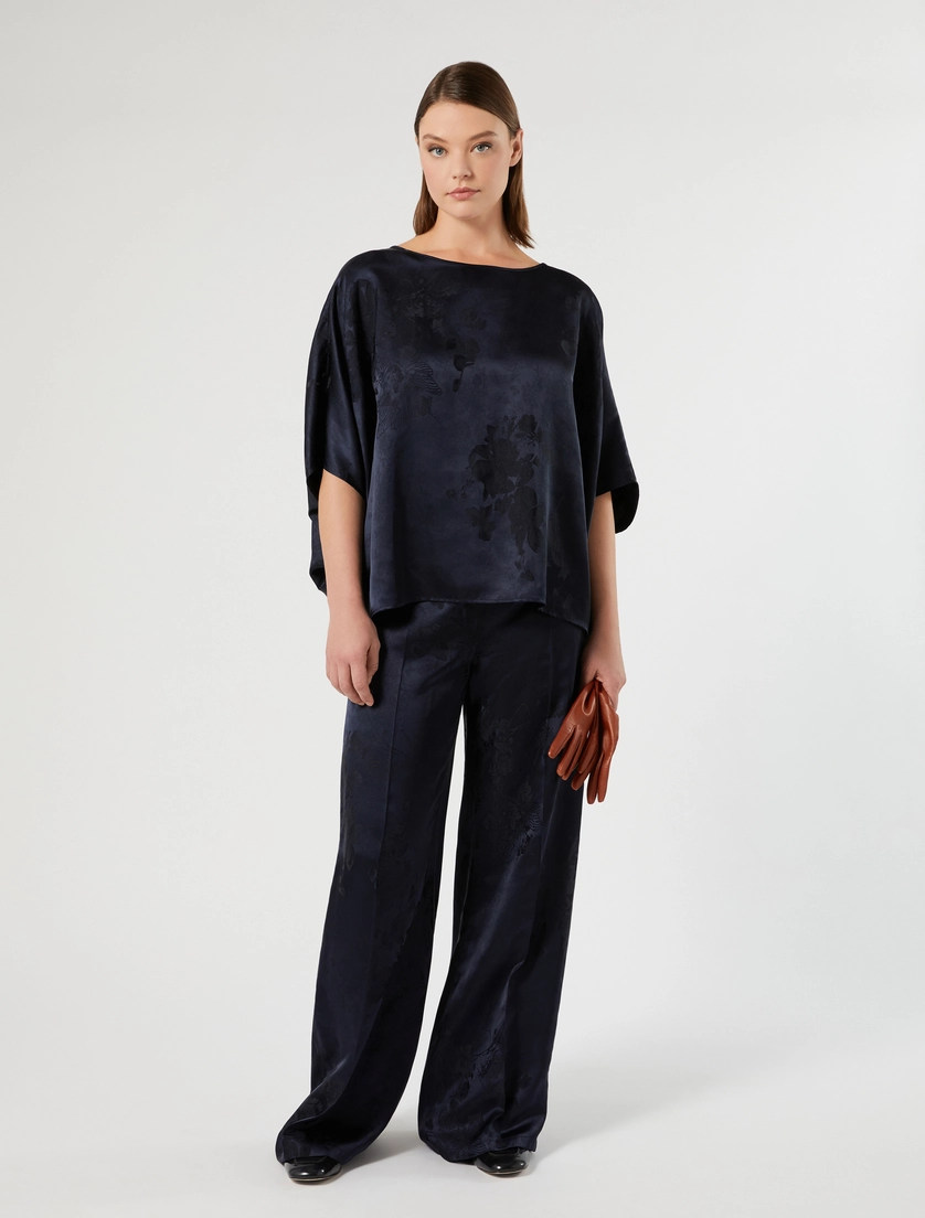 Jacquard poncho - Marina Rinaldi