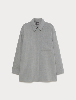 Camisola de esterilla jaspeada - GRIS MEDIO - Marina Rinaldi - 1