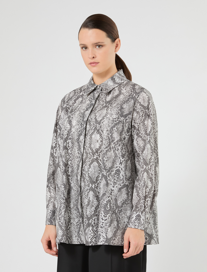 Printed cotton tunic - AVIO - Marina Rinaldi - 3