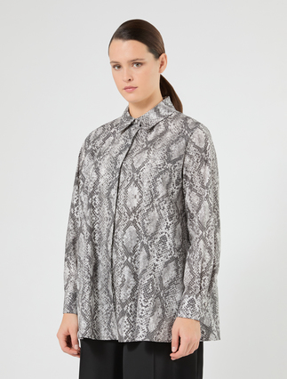 Printed cotton tunic - AVIO - Marina Rinaldi - 3