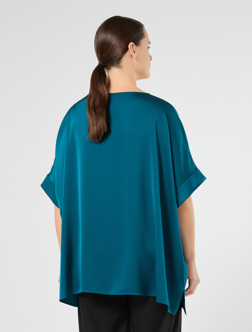 Satin poncho - OIL - Marina Rinaldi - 4