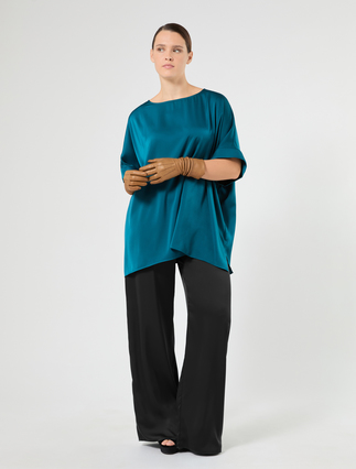 Satin poncho - Marina Rinaldi