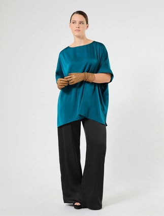 Satin poncho - Marina Rinaldi
