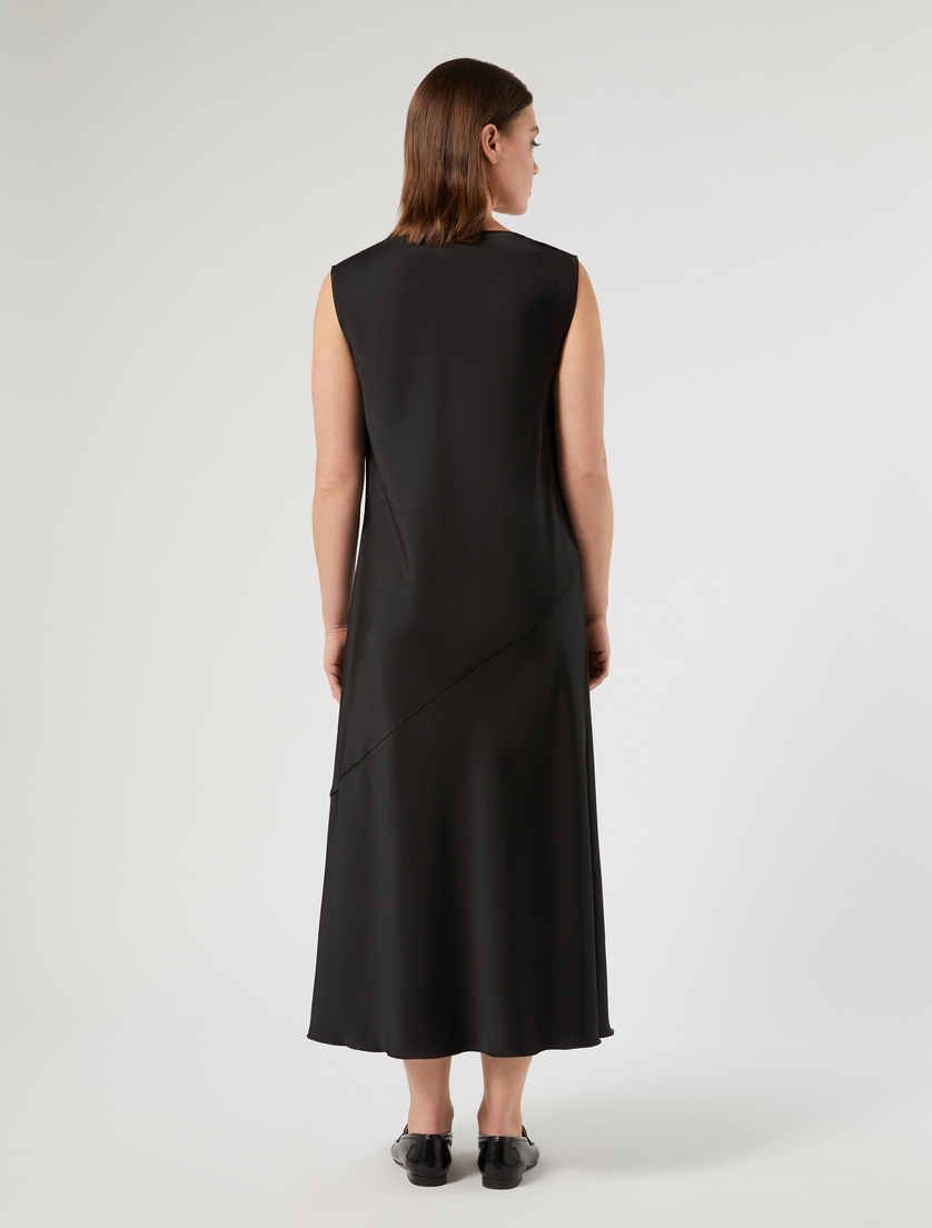 Satin dress - BLACK - Marina Rinaldi - 4