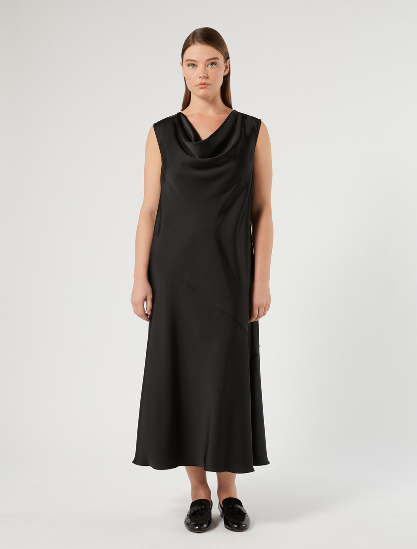 Satin dress - BLACK - Marina Rinaldi - 3