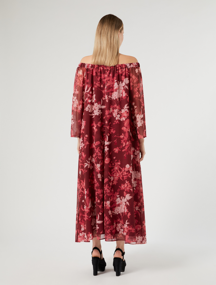 Kleid aus Georgette - BORDEAUX - Marina Rinaldi - 4