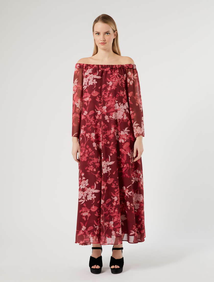 Kleid aus Georgette - BORDEAUX - Marina Rinaldi - 3